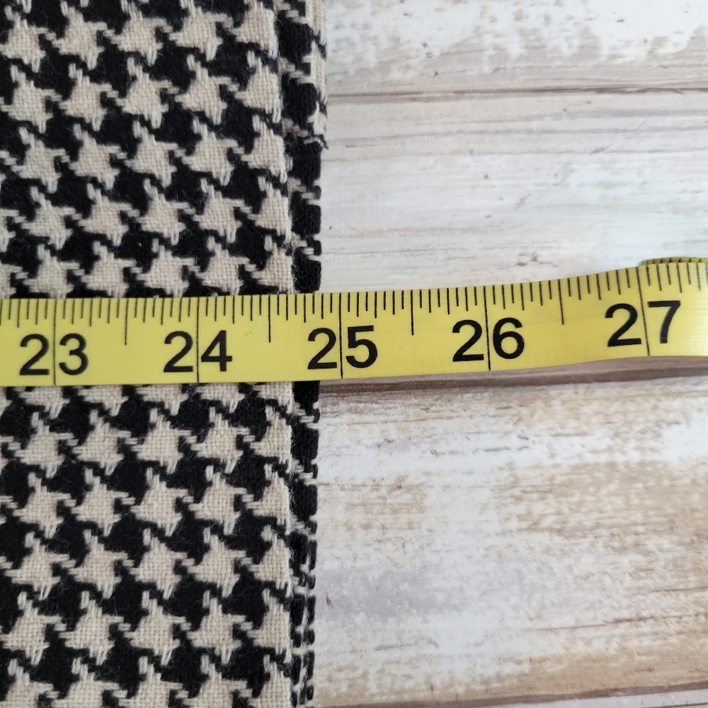 Eddie Bauer Womens Black and Cream Houndstooth A-line Skirt Size 6 - Picture 11 of 14